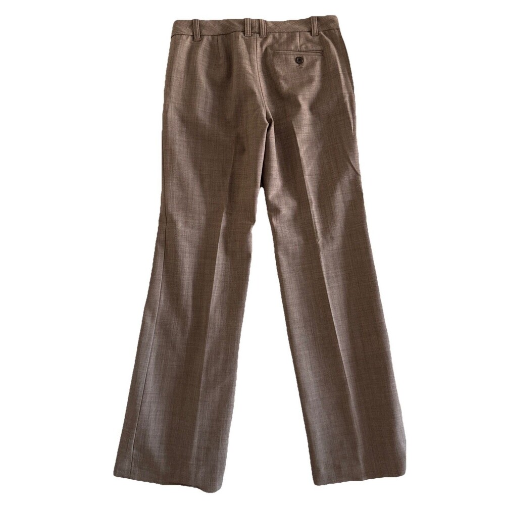 Y2K Gap Women’s Dress Pants Low Rise Plaid Office Size 6 Brown Straight Leg Chic - Picture 2 of 16